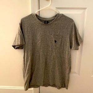 Gray Polo Pocket T-Shirt